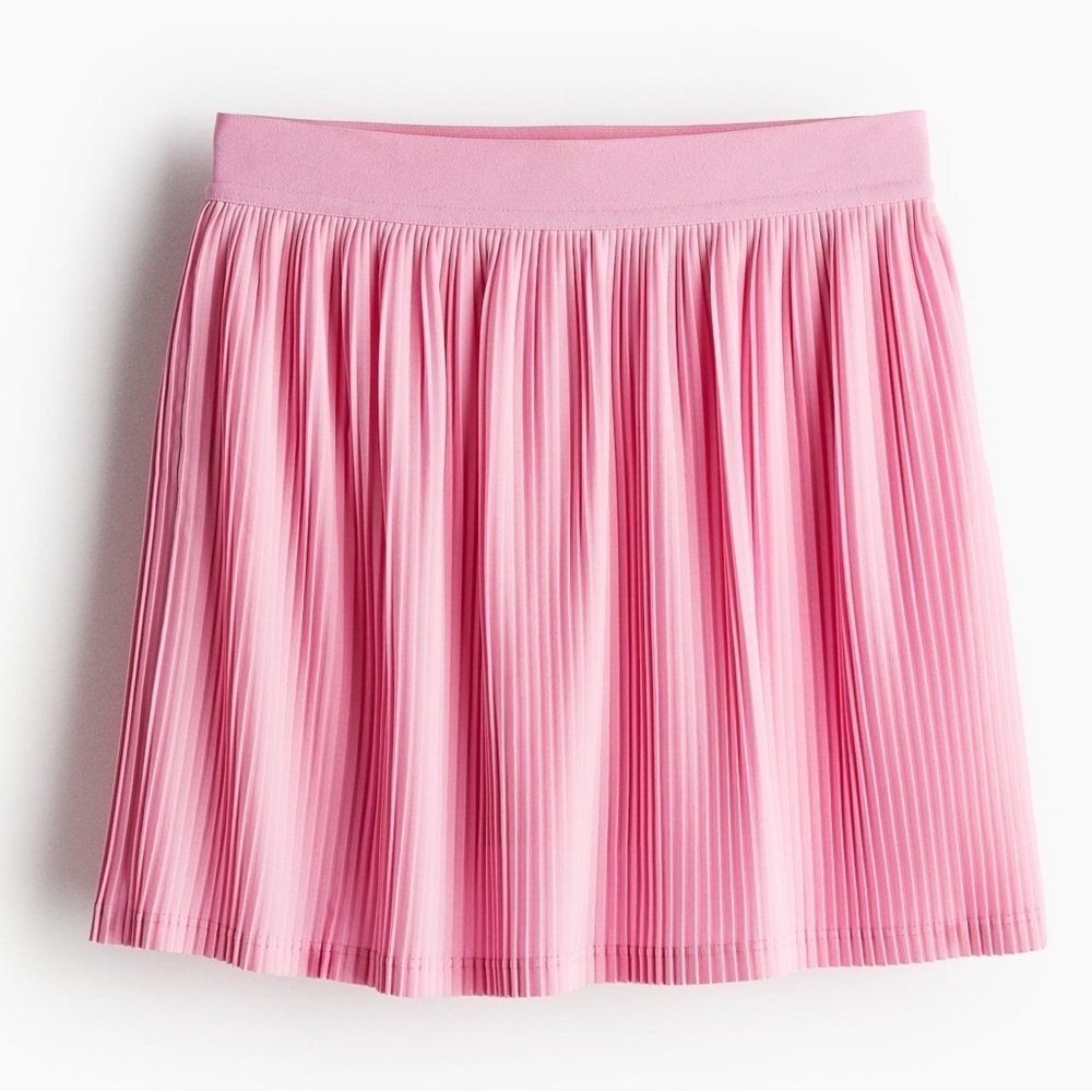 H&M kids Pleated tennis skirt in DryMove™ PINK US 6X/7​​​ NWT​